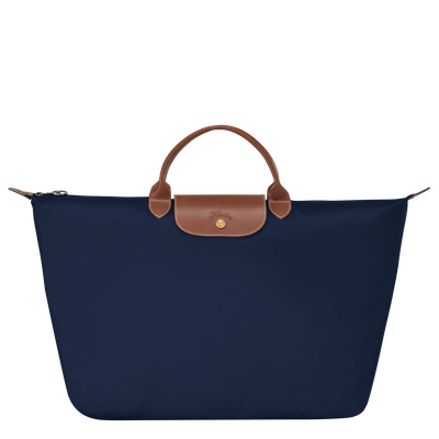 Longchamp Le Pliage Sac de Voyage Large in Blue — UFO No More